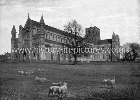 The Cathedral, St Albans, Hertfordshire. c.1890's